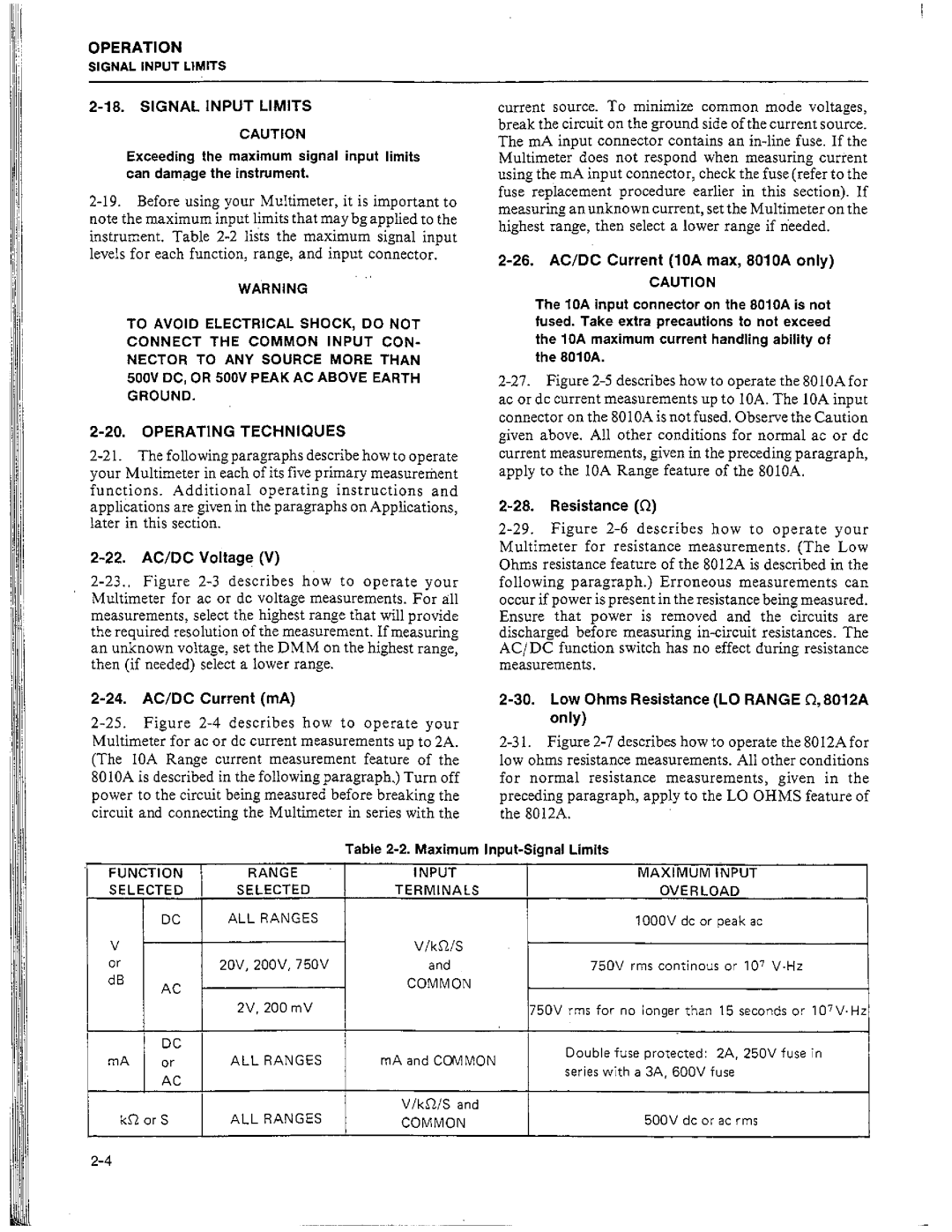 Fluke 8010A manual 