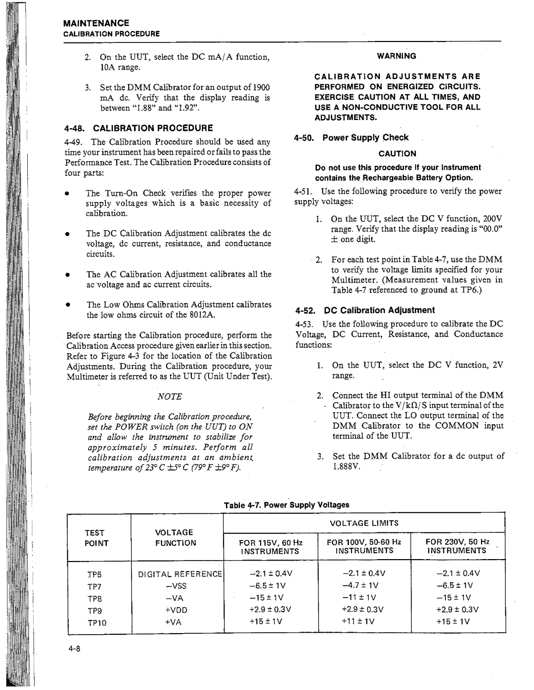 Fluke 8010A manual 