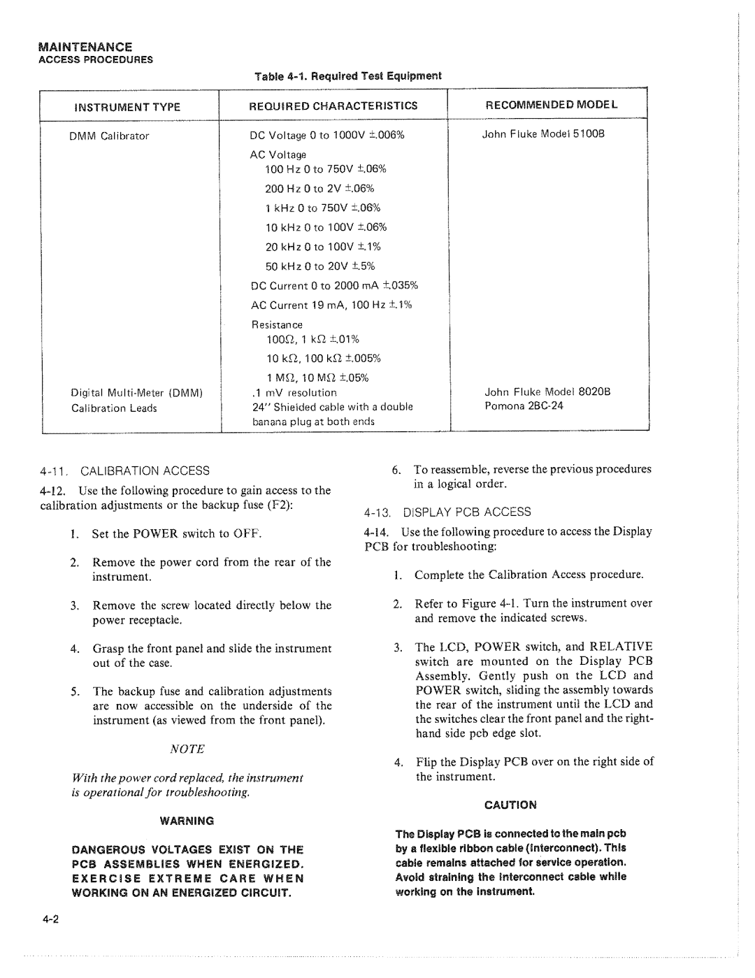 Fluke 8050A manual 