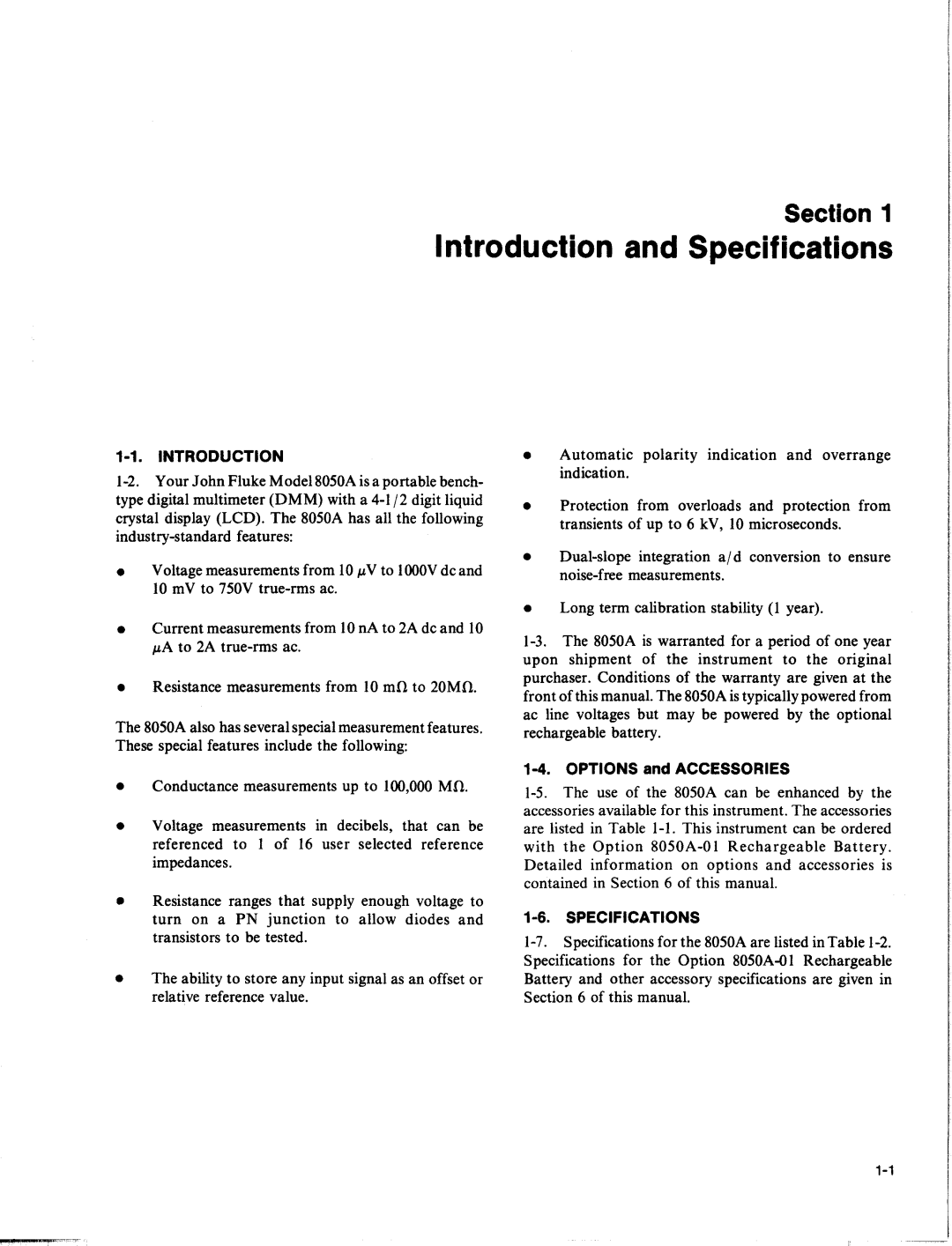 Fluke 8050A manual 