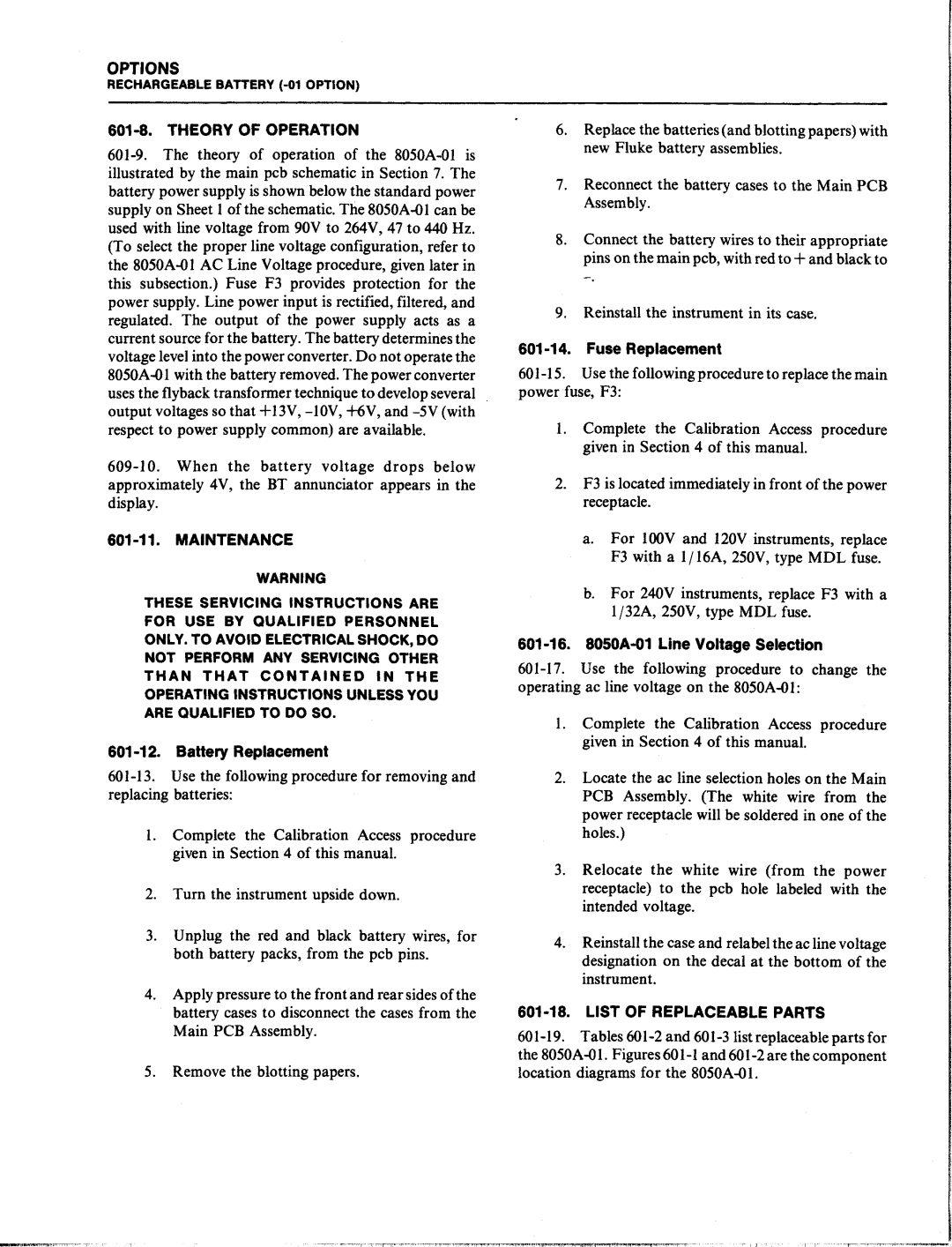 Fluke 8050A manual 