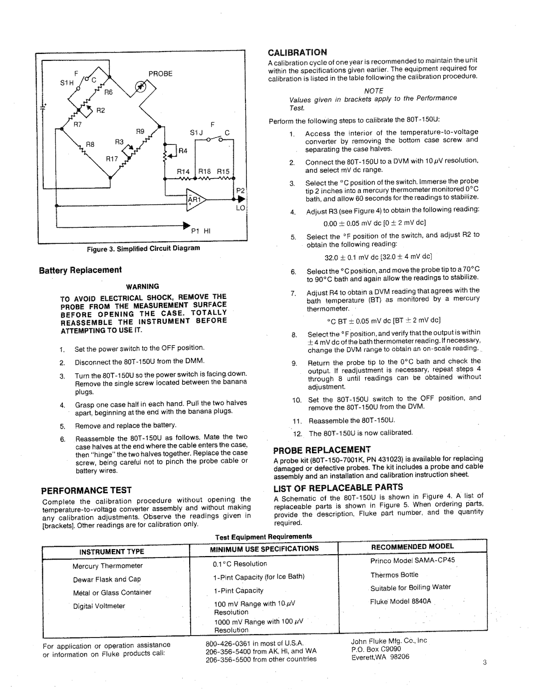 Fluke 80T-150U manual 