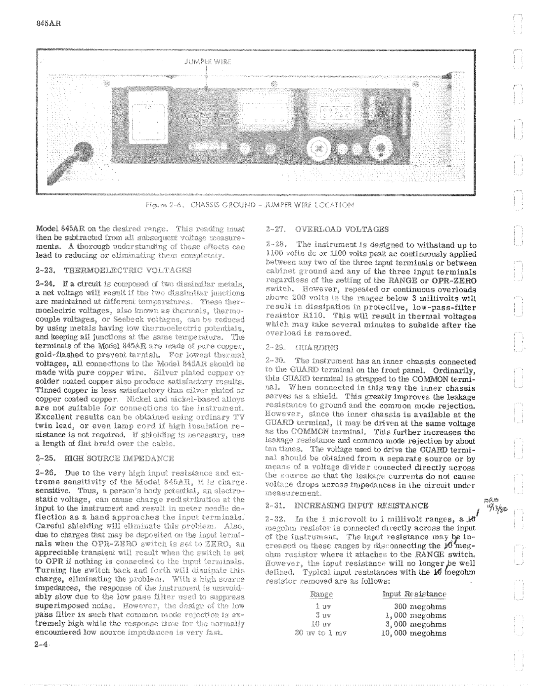 Fluke 845AR manual 