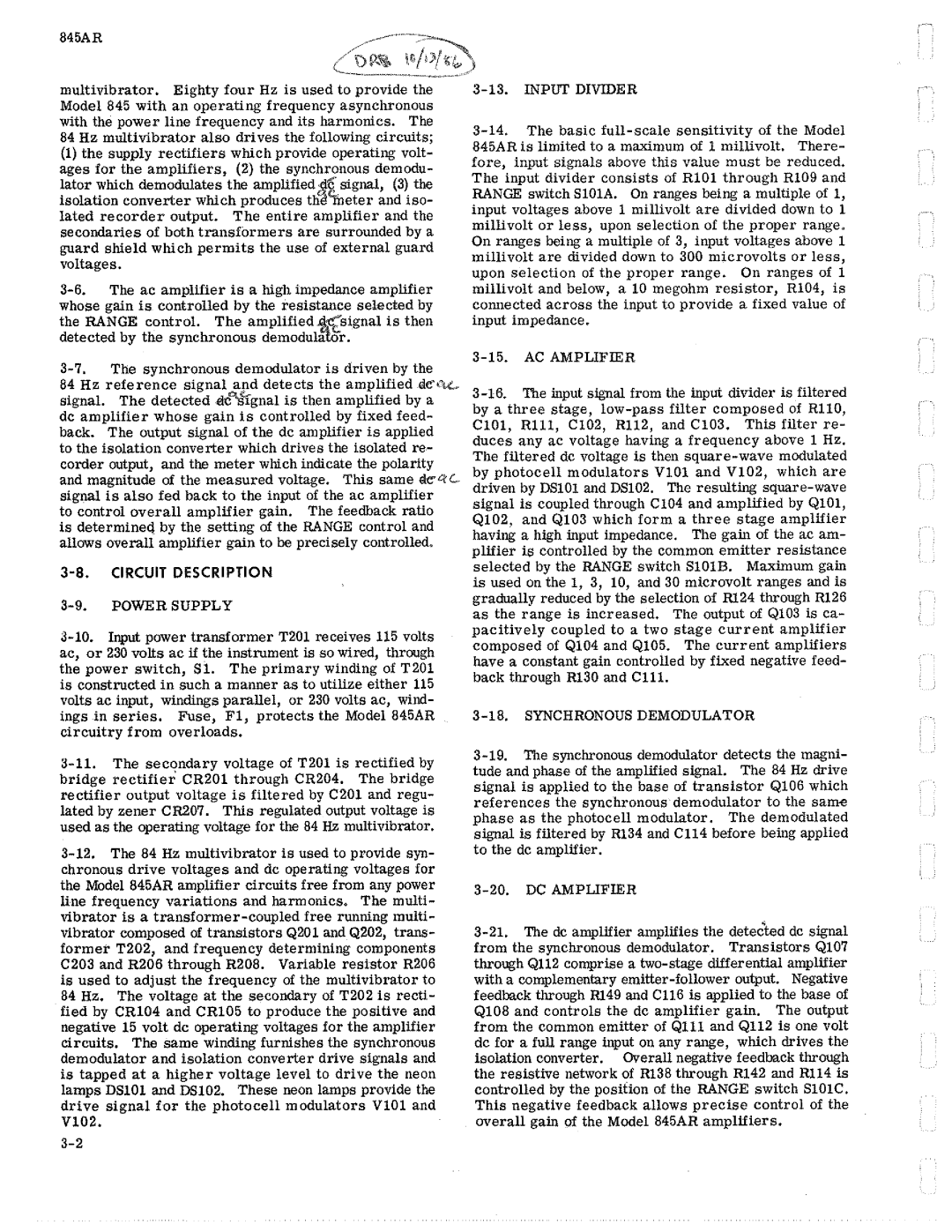 Fluke 845AR manual 