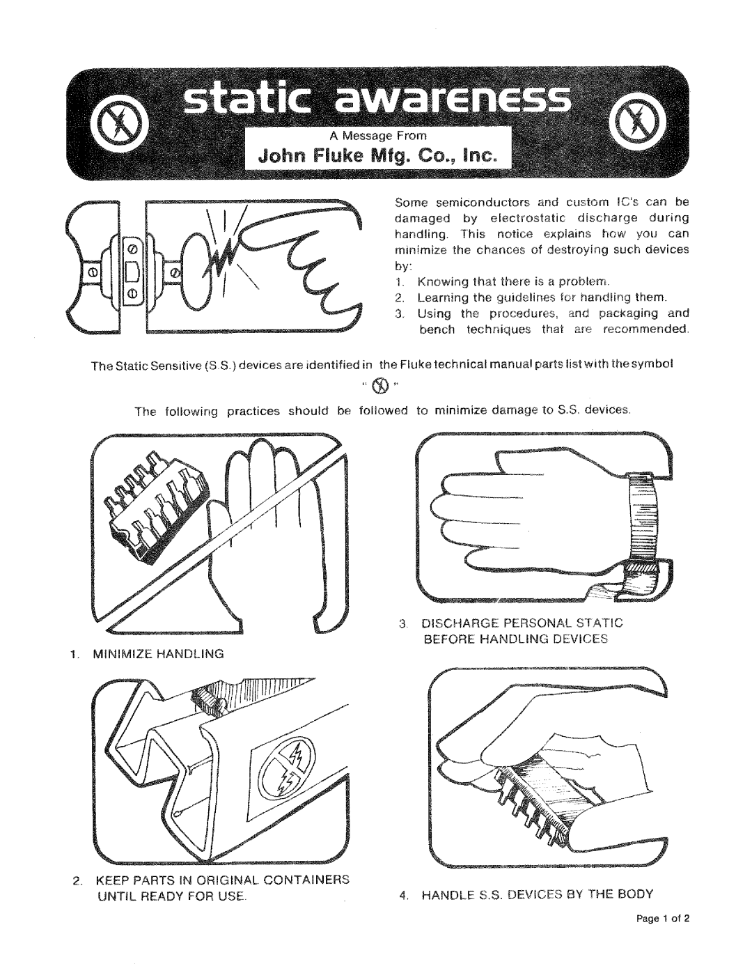 Fluke 845AR manual 