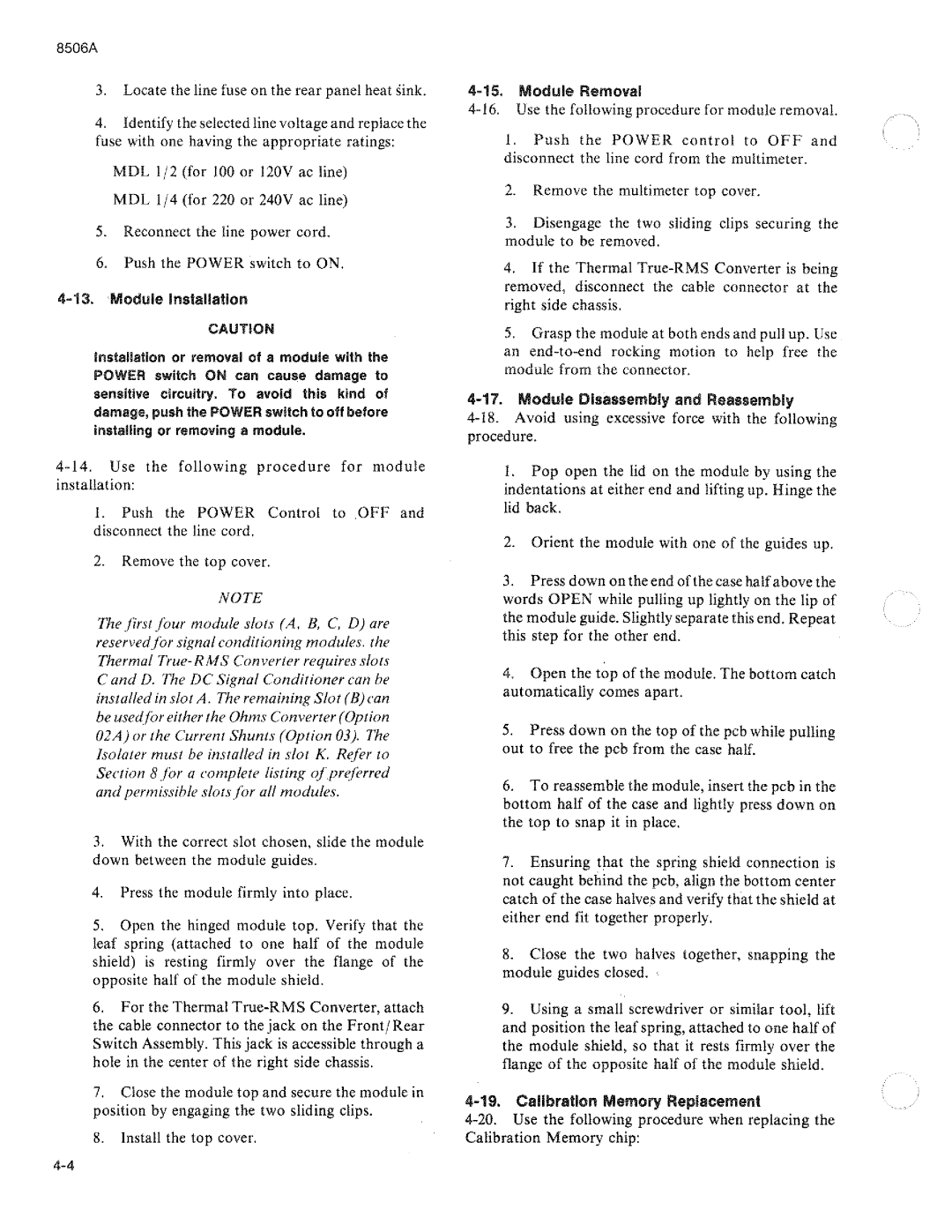 Fluke 8506A manual 