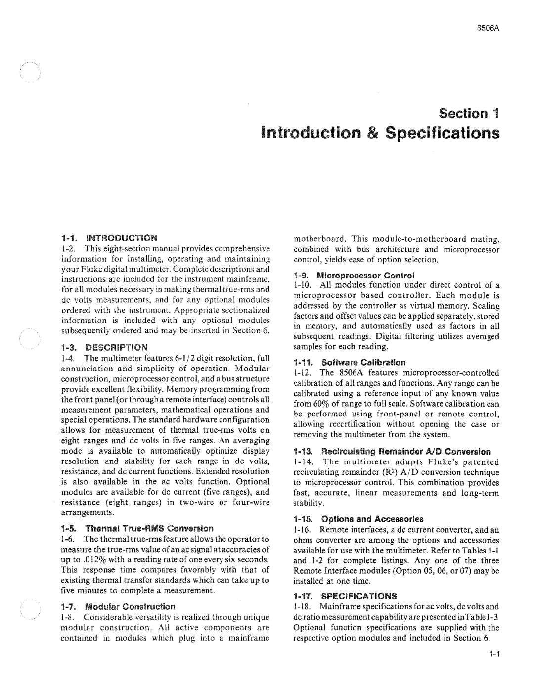 Fluke 8506A manual 