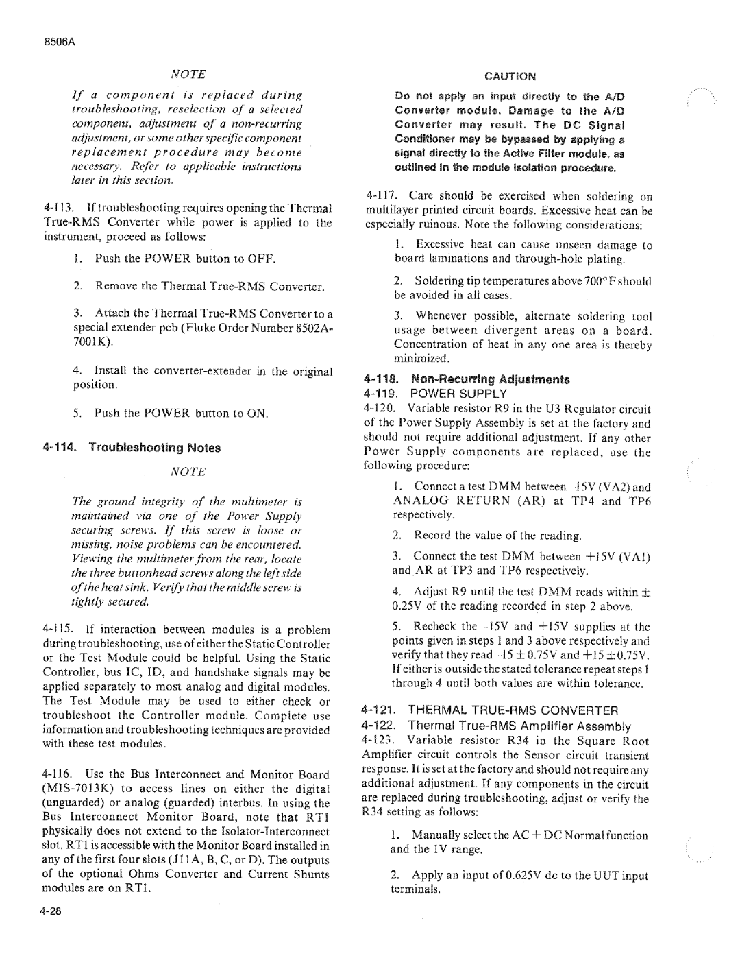 Fluke 8506A manual 