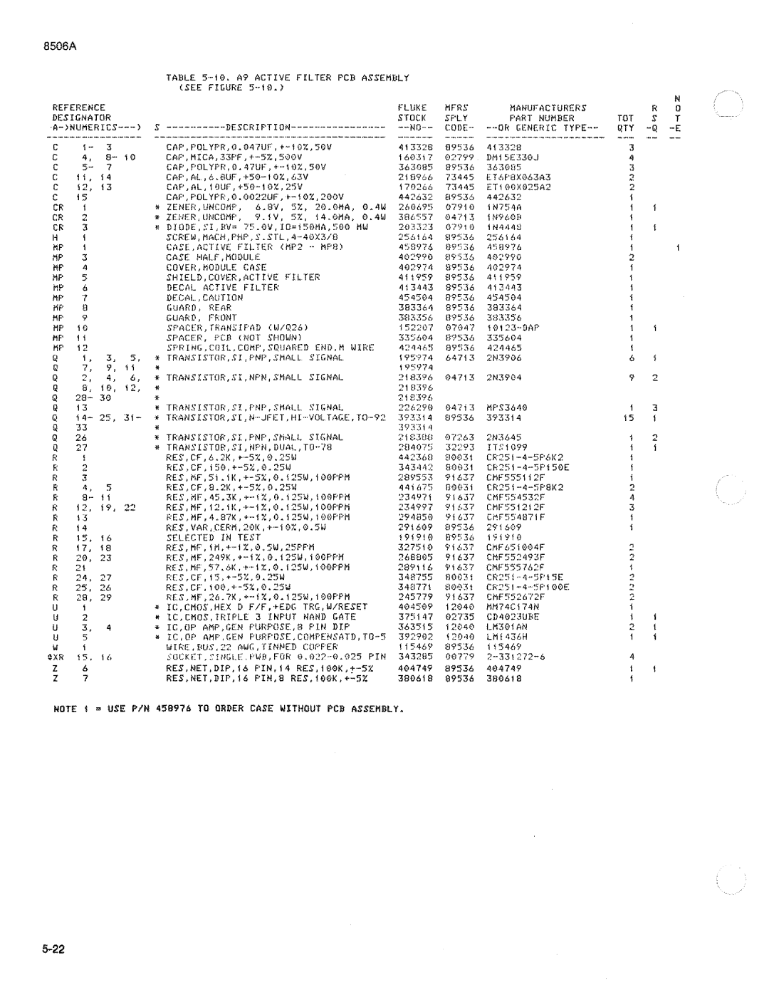 Fluke 8506A manual 