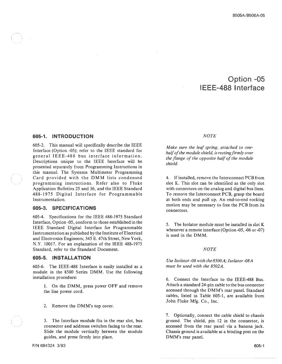 Fluke 8506A manual 