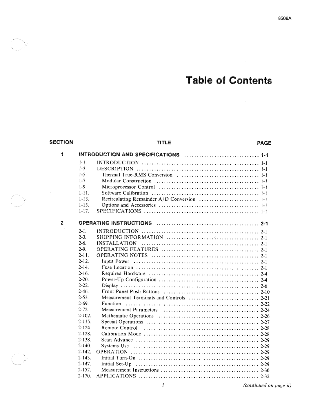 Fluke 8506A manual 