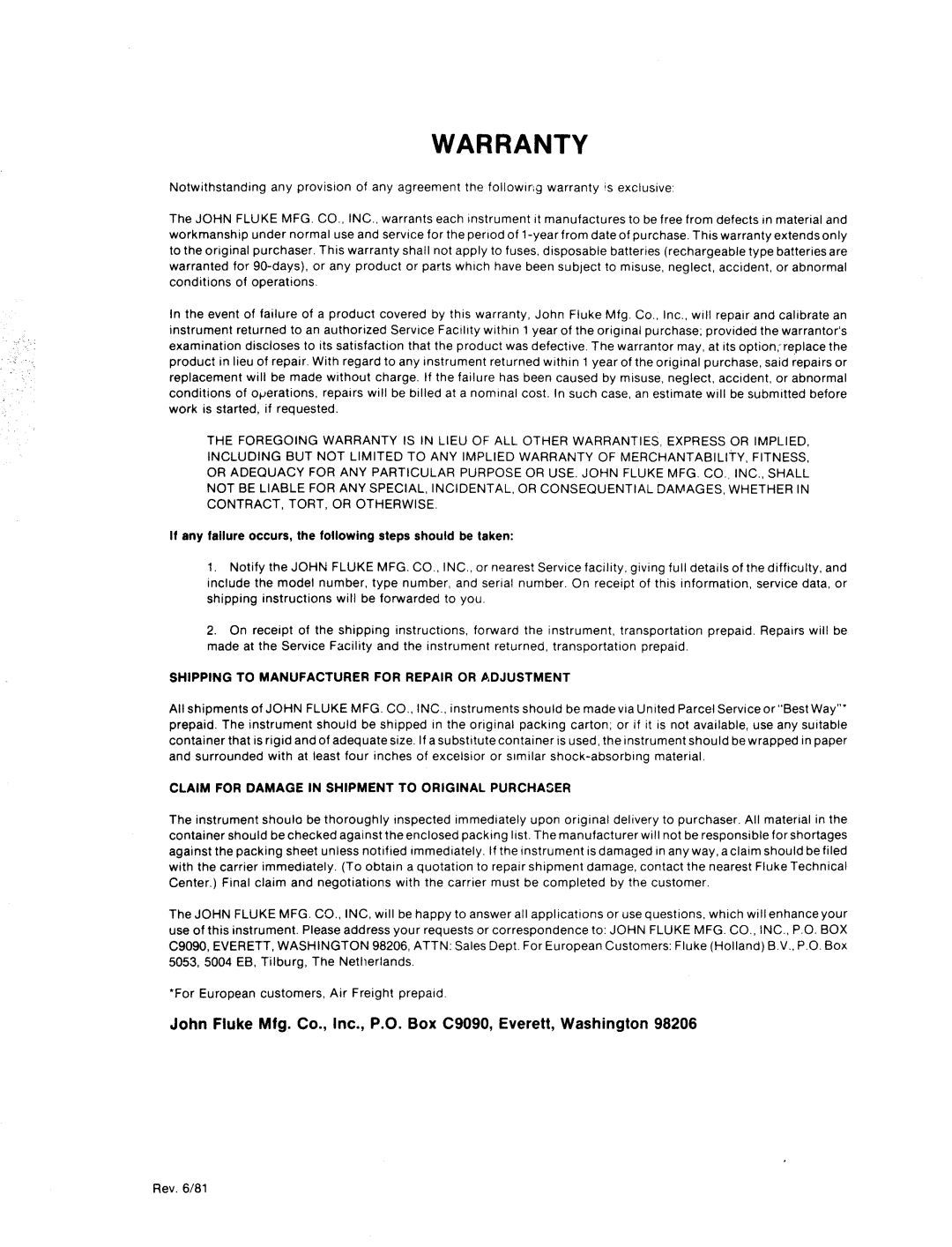 Fluke 8600A manual 