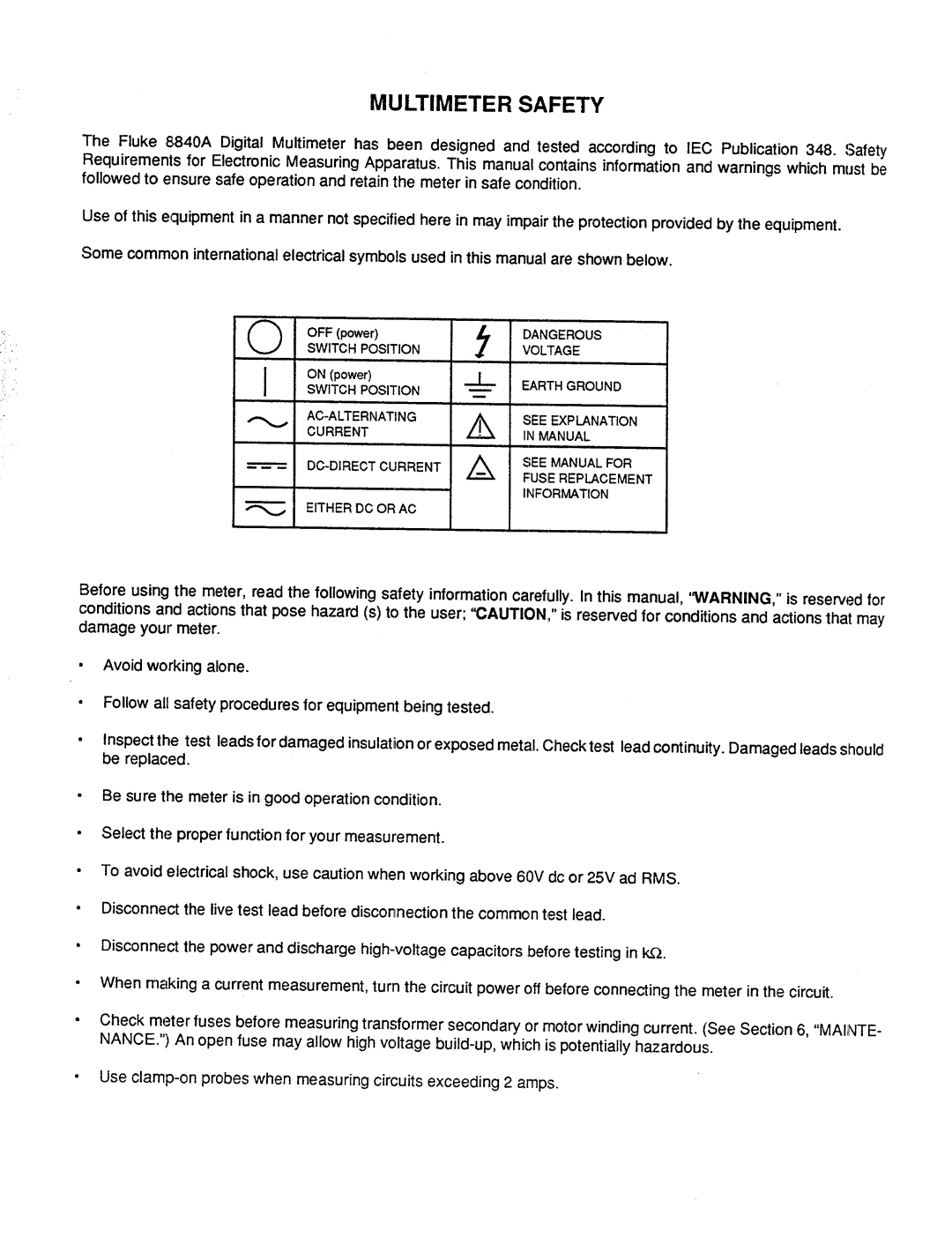 Fluke 8840A manual 