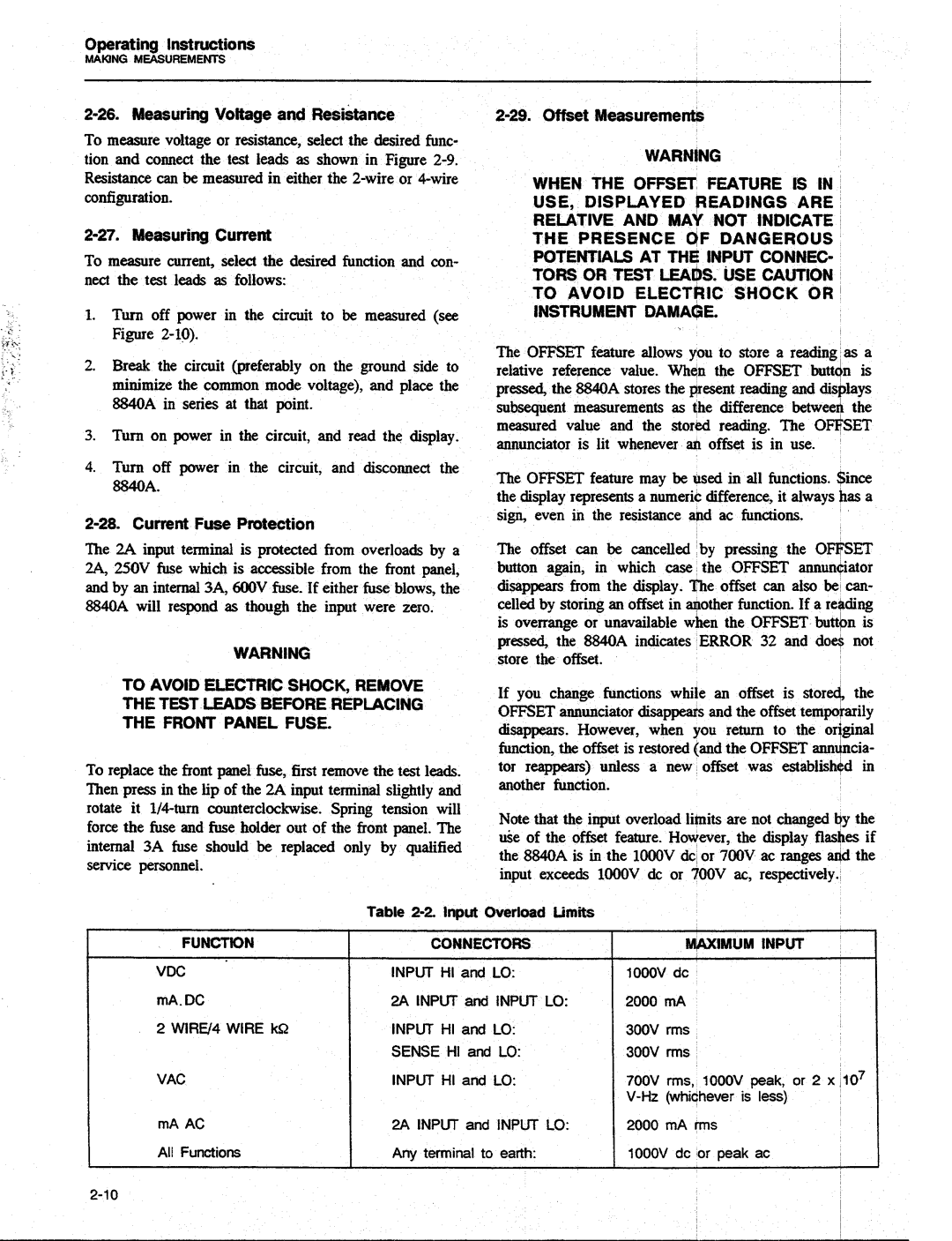 Fluke 8840A manual 