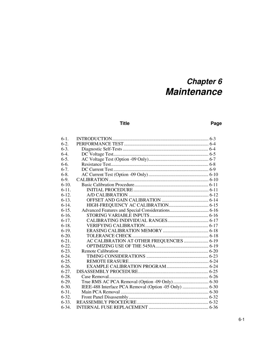 Fluke 8842a instruction manual Maintenance 