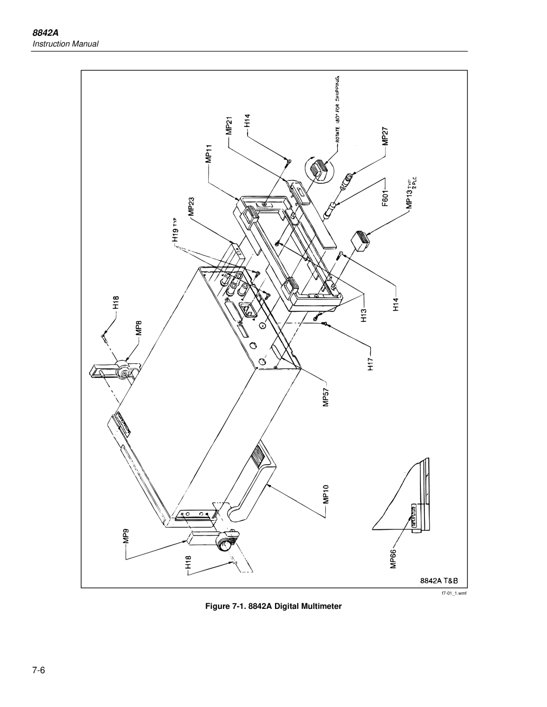 Fluke 8842a instruction manual F7-011.wmf 