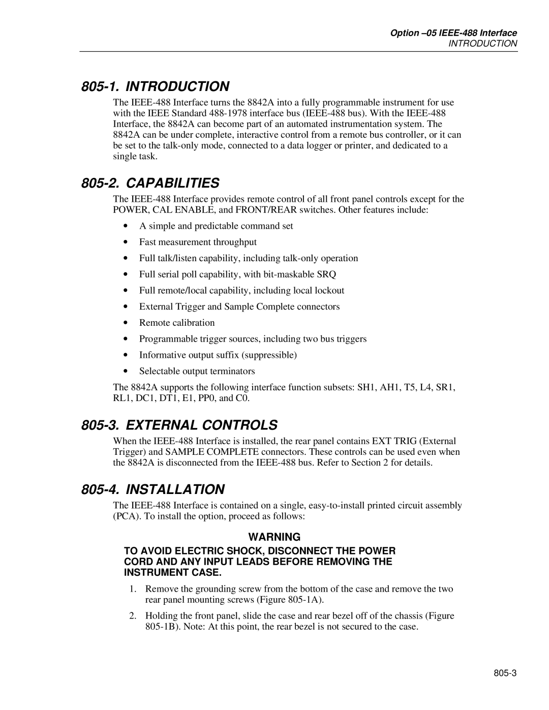 Fluke 8842a instruction manual Introduction, External Controls 