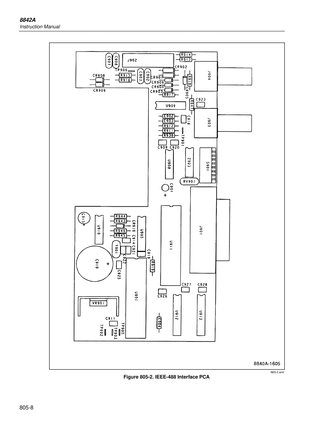 Fluke 8842a instruction manual 805-8 