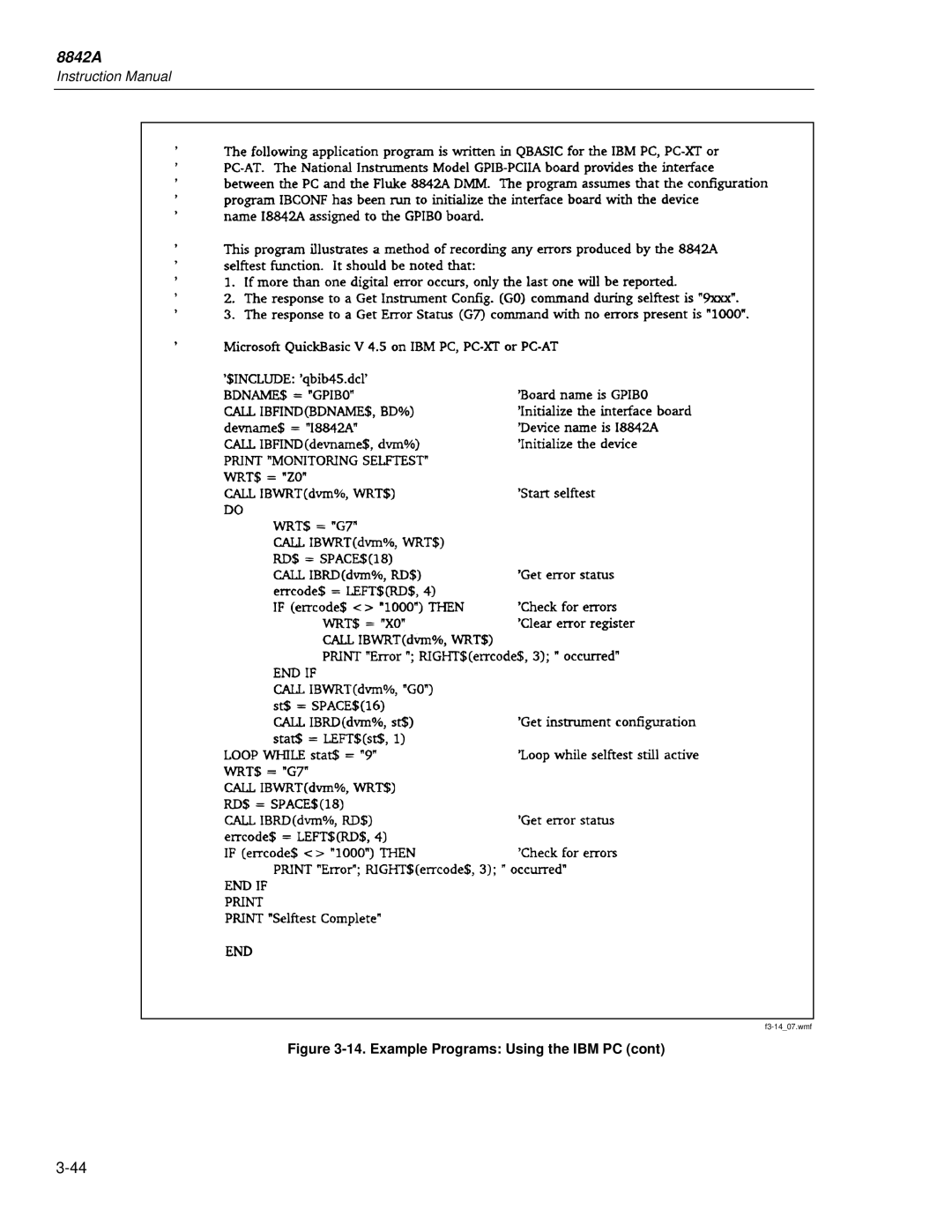 Fluke 8842a instruction manual F3-1407.wmf 