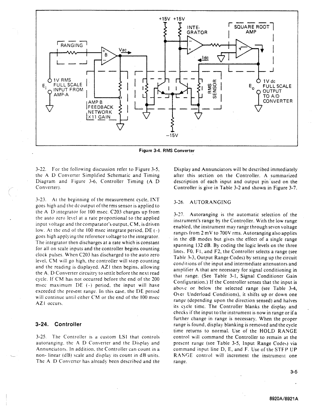 Fluke 8920A manual 