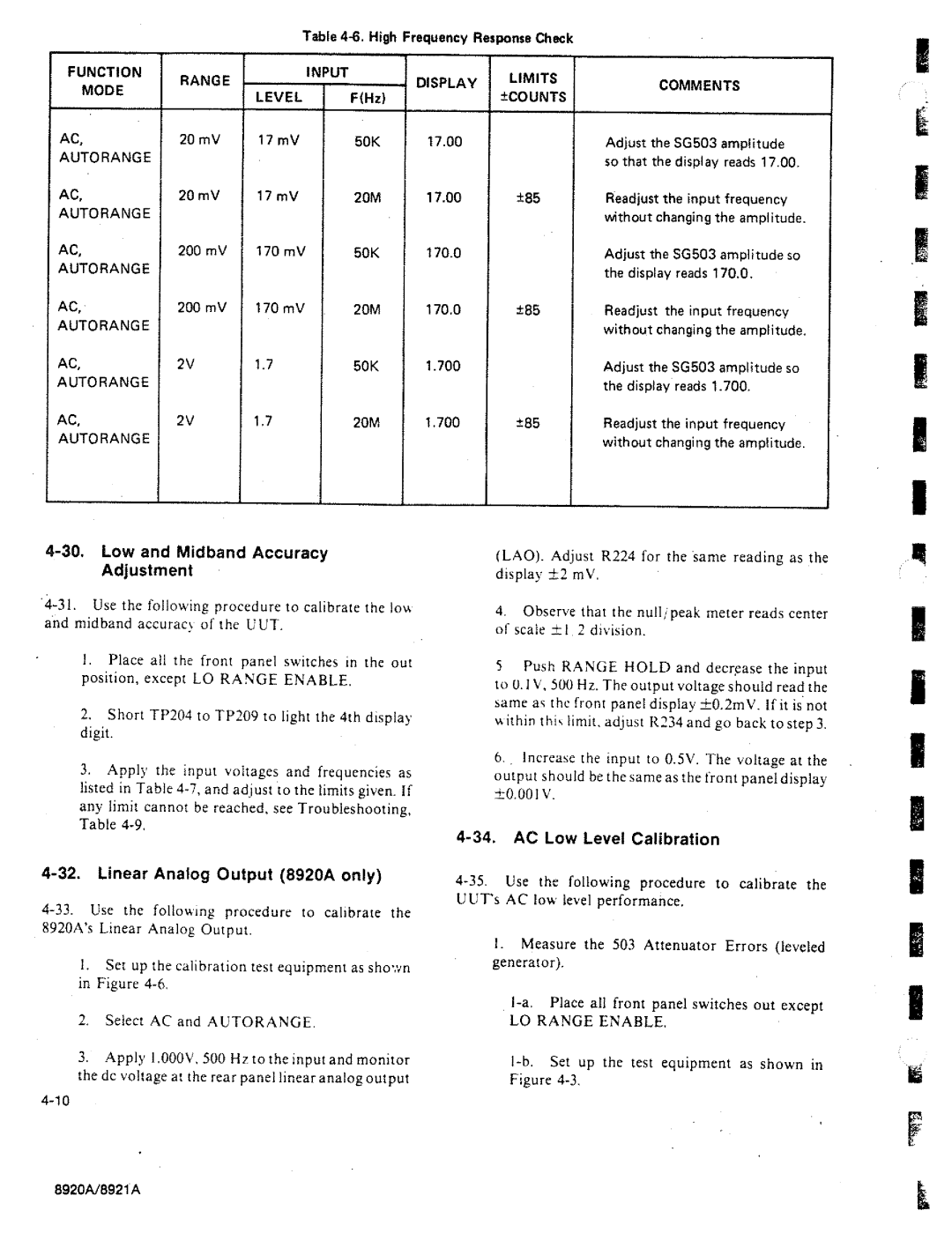 Fluke 8920A manual 