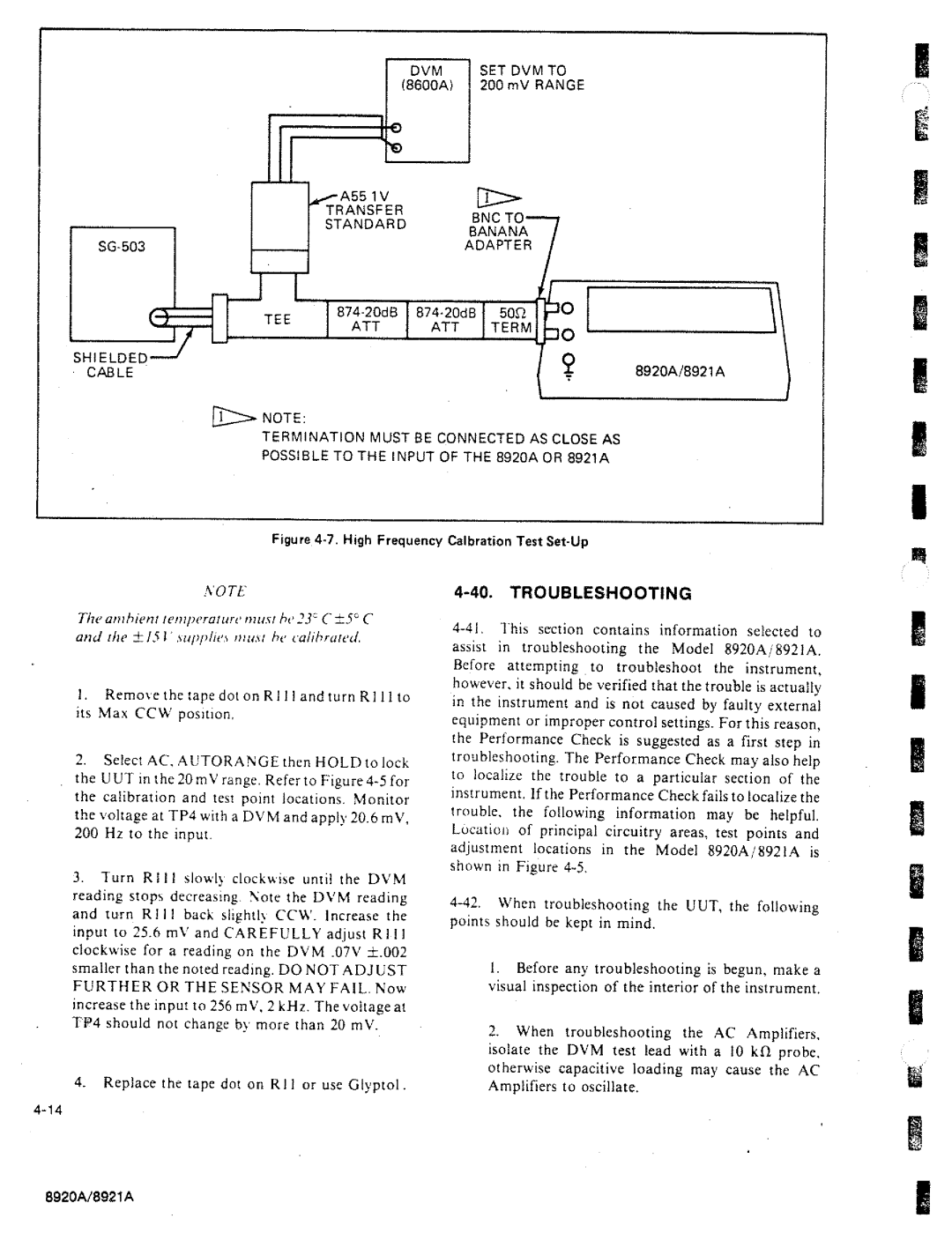 Fluke 8920A manual 