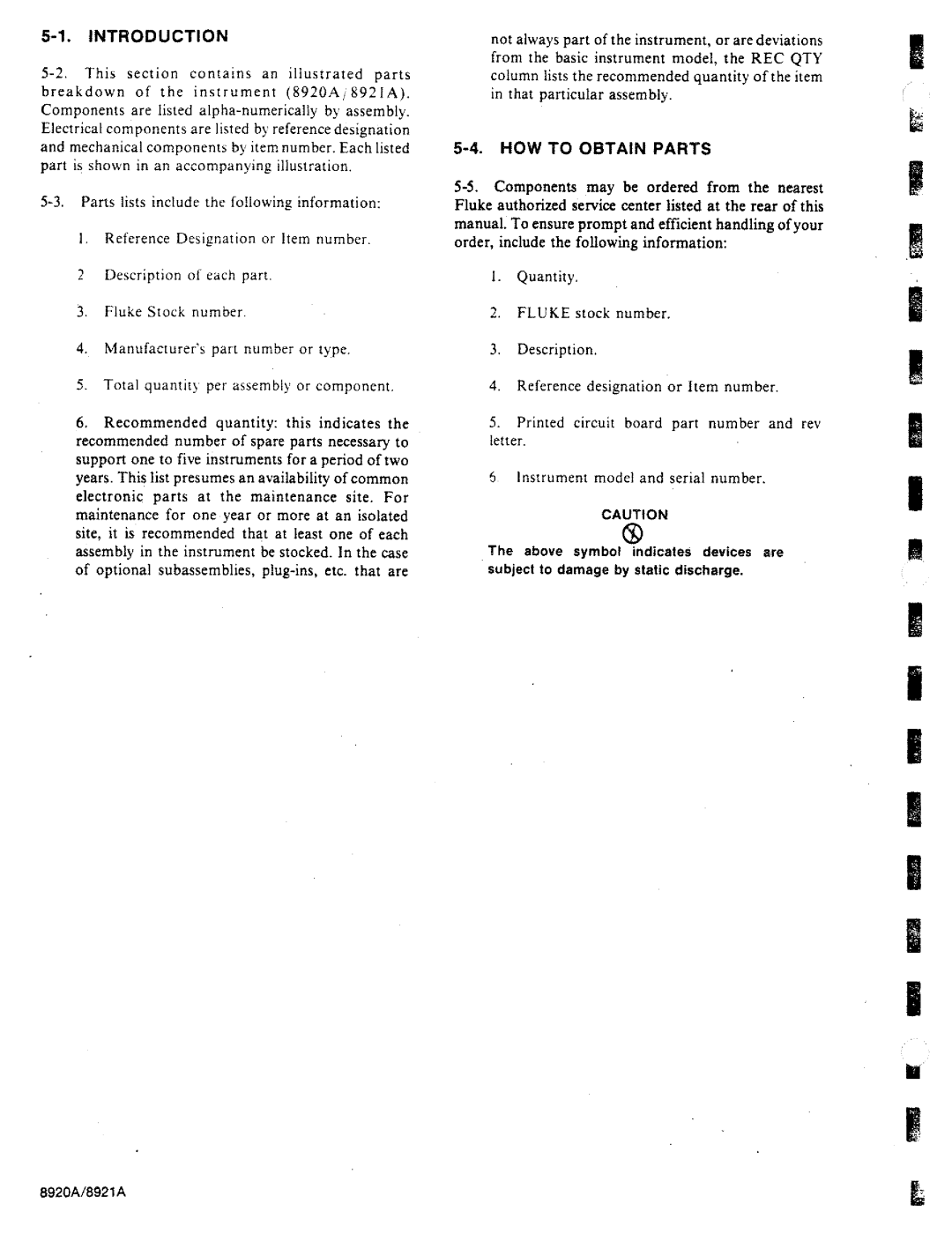 Fluke 8920A manual 