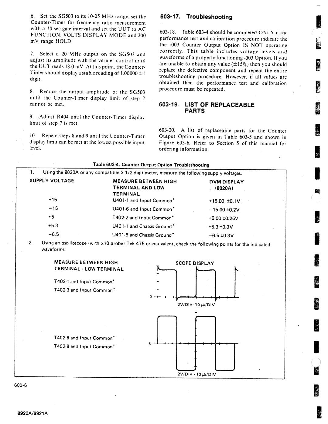 Fluke 8920A manual 