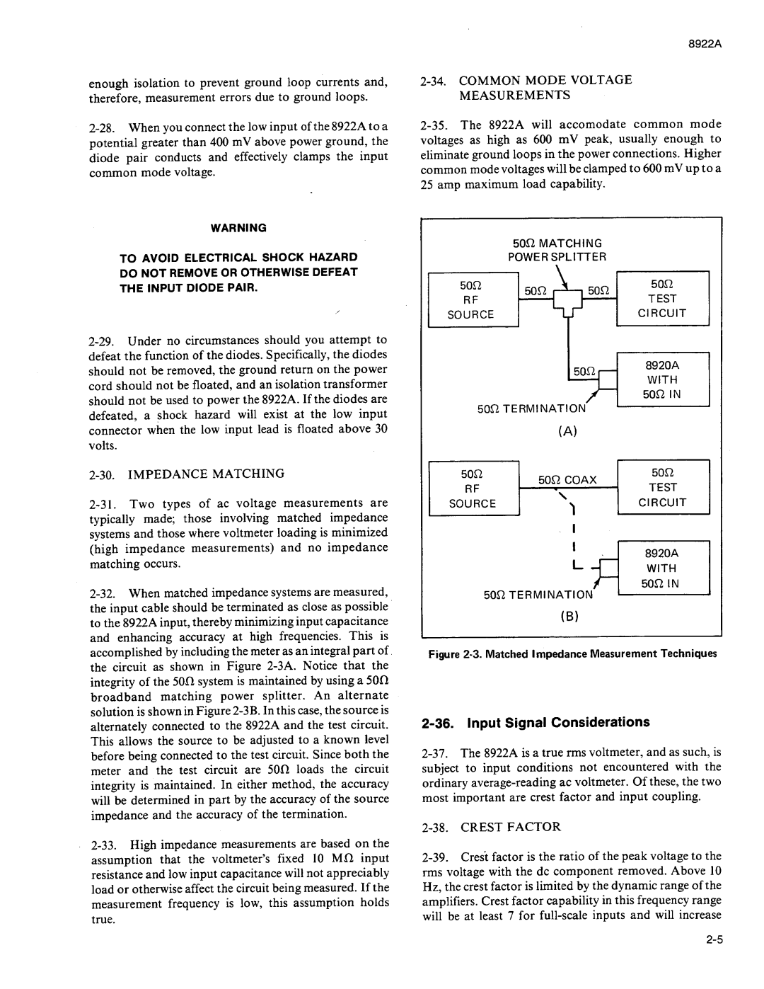 Fluke 8922A manual 