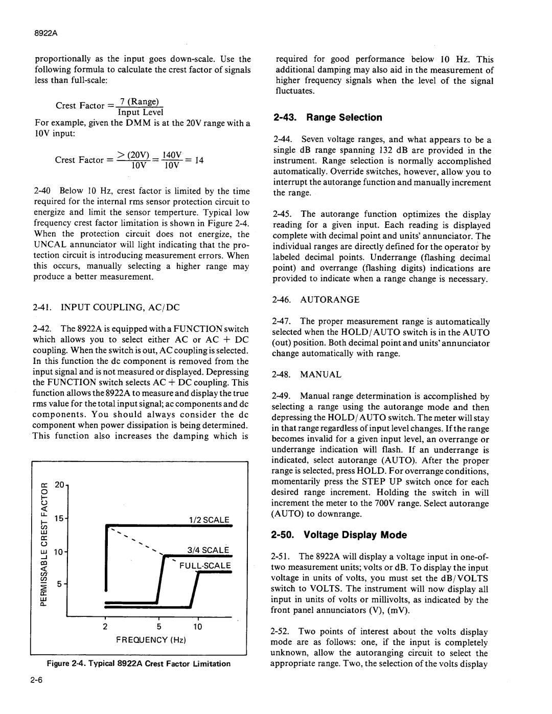 Fluke 8922A manual 