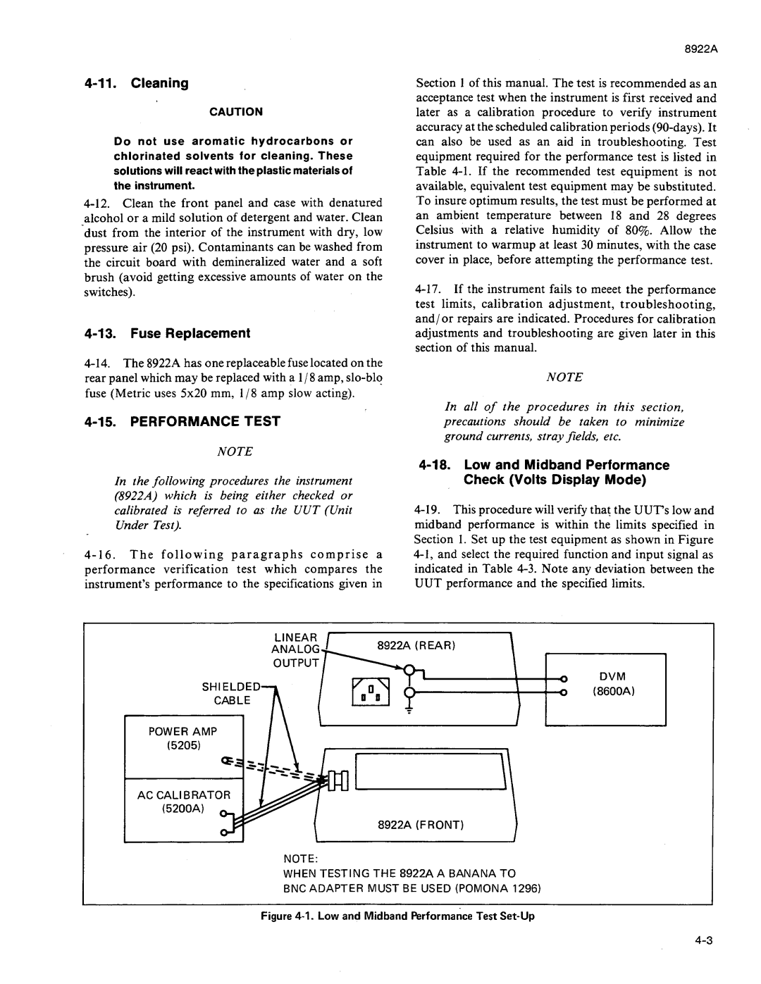 Fluke 8922A manual 