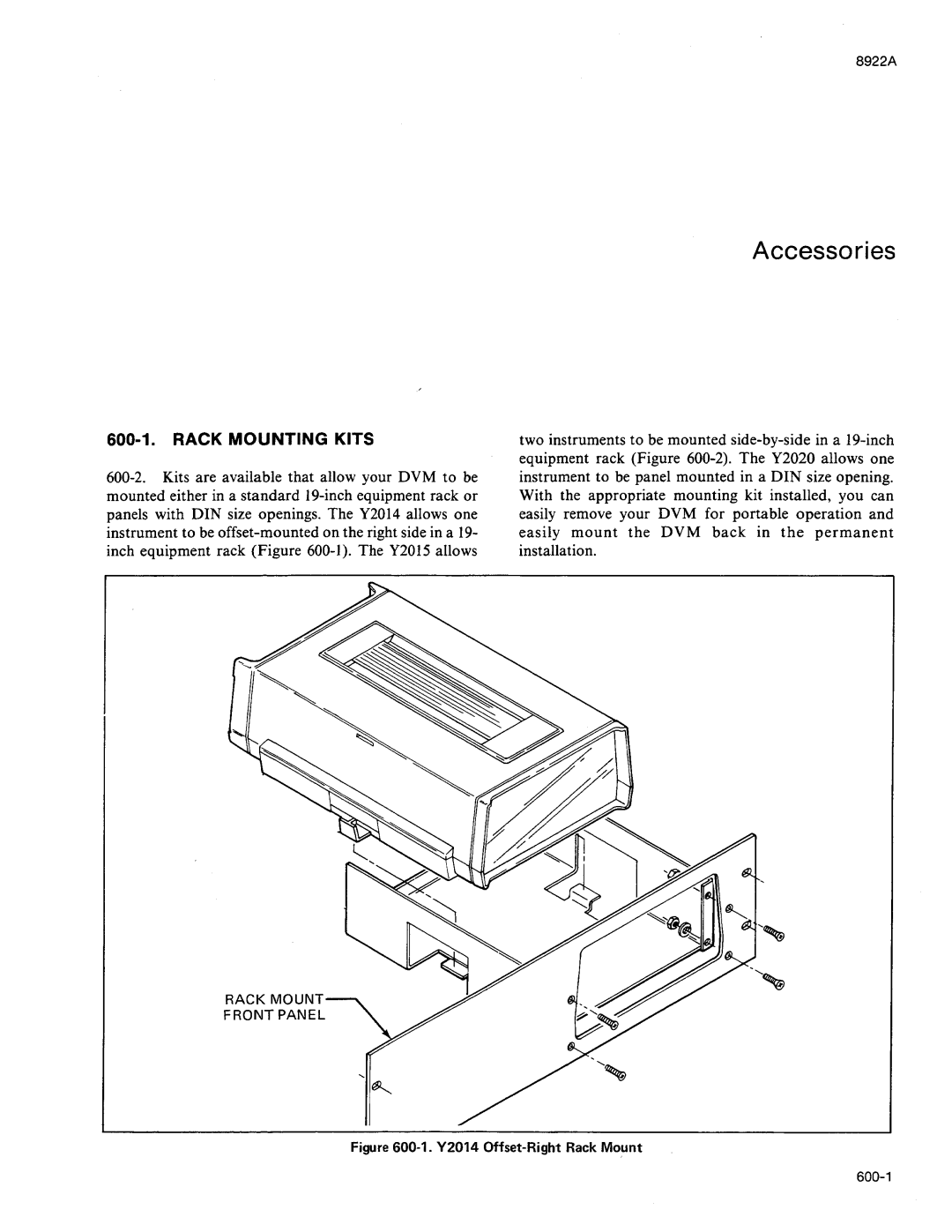 Fluke 8922A manual 