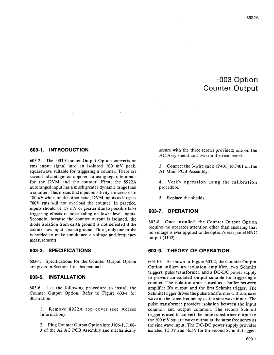 Fluke 8922A manual 