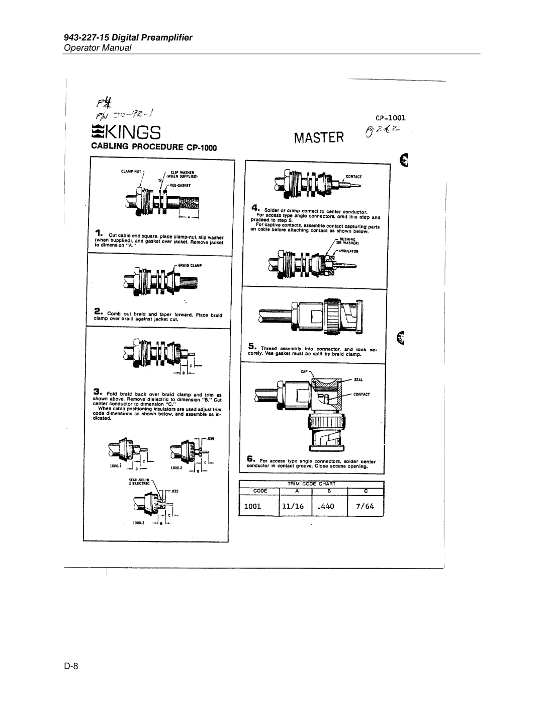 Fluke 943-27, 943-227-15 manual Digital Preamplifier 