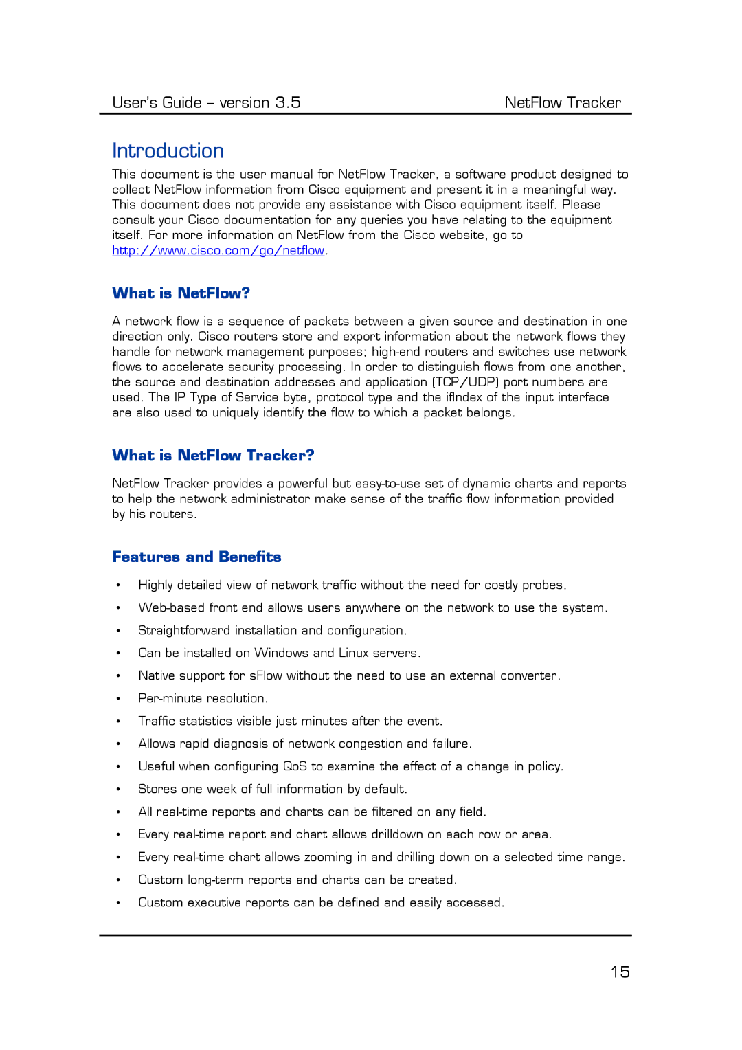 Fluke Computer Accessories manual Introduction, What is NetFlow?, What is NetFlow Tracker?, Features and Benefits 