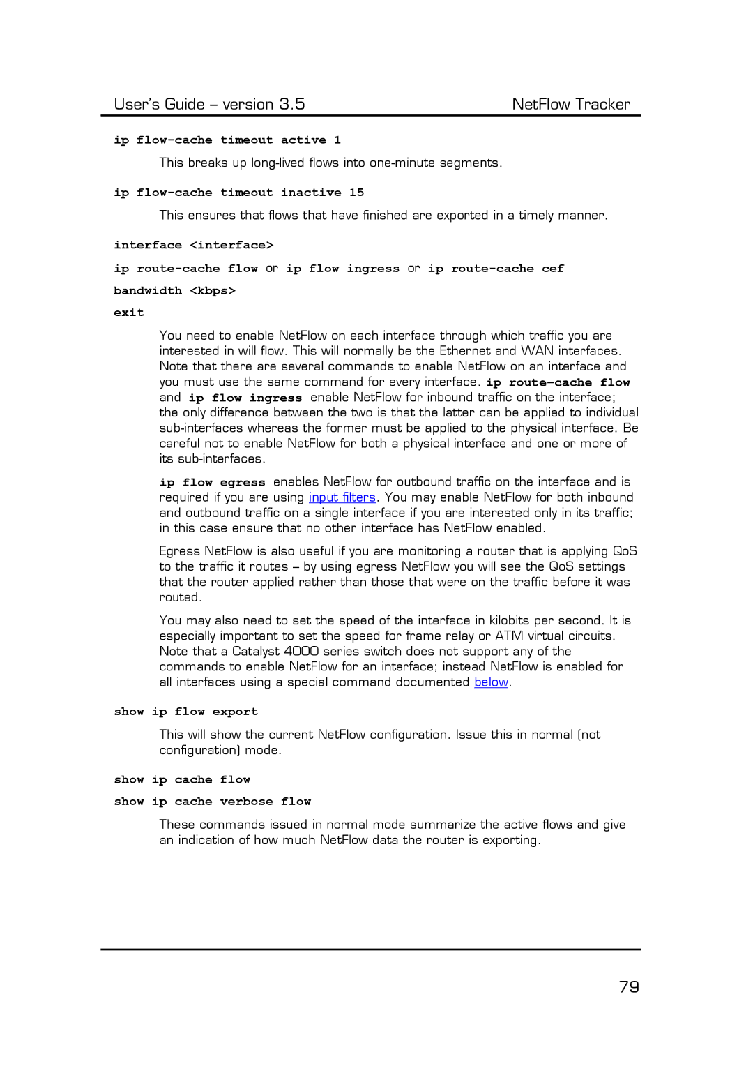 Fluke Computer Accessories manual Ip flow-cache timeout active, Ip flow-cache timeout inactive, Show ip flow export 