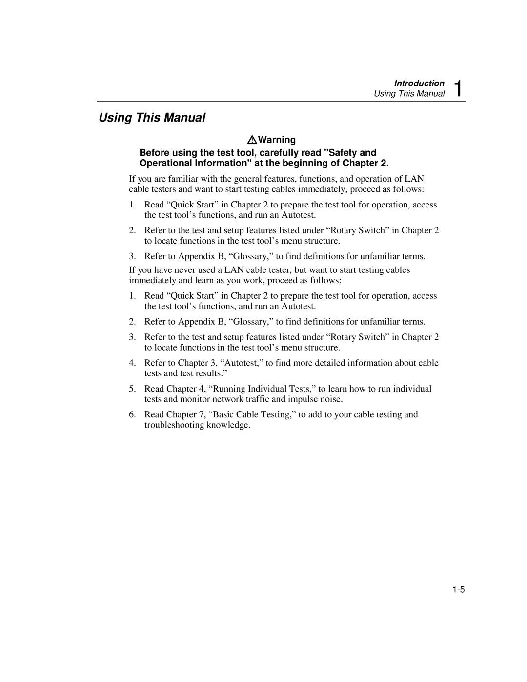 Fluke DSP-100, DSP-2000 user manual Using This Manual 