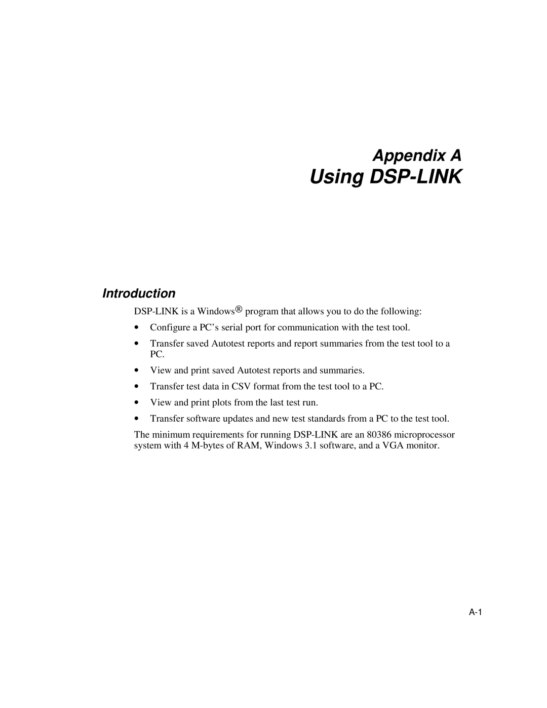 Fluke DSP-100, DSP-2000 user manual Using DSP-LINK, Introduction 