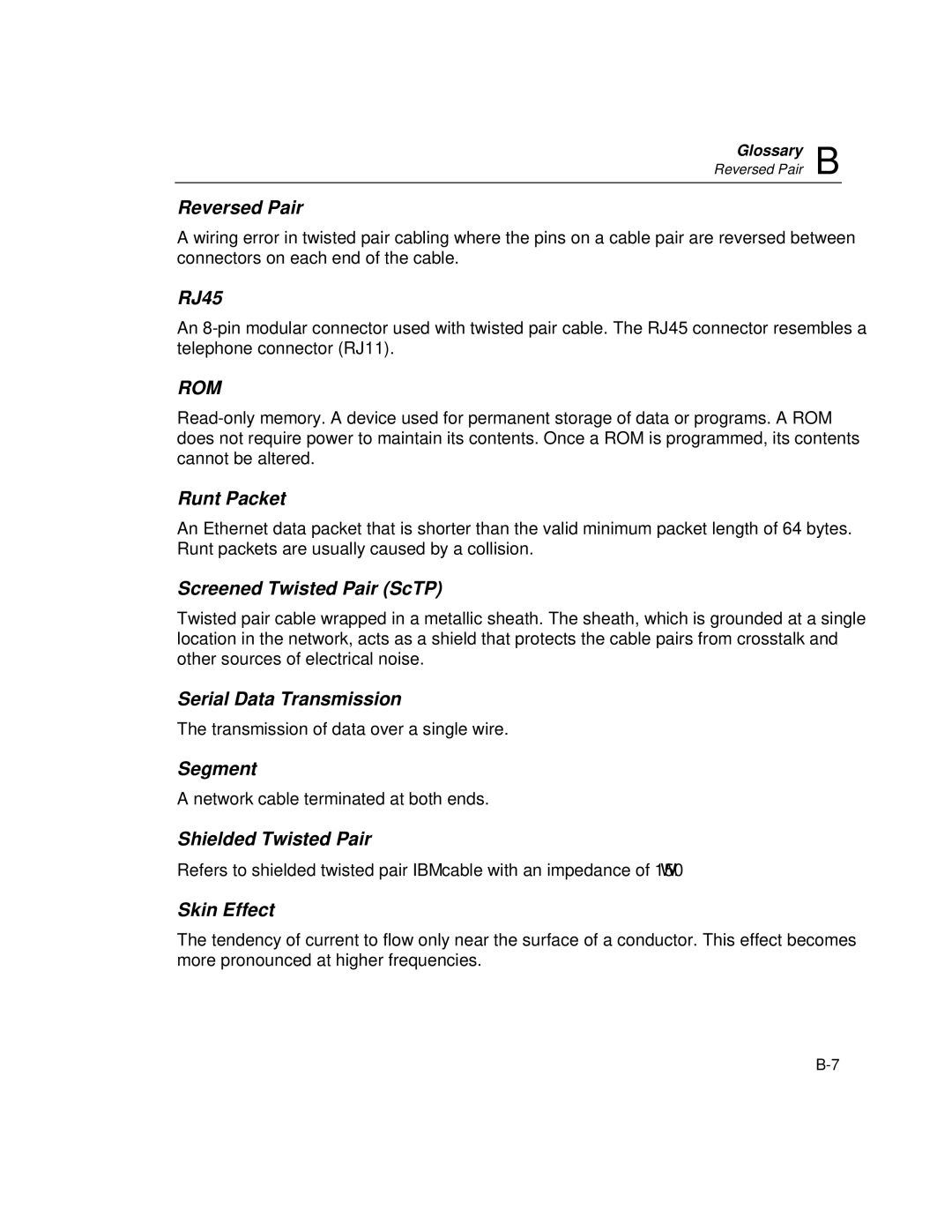 Fluke DSP-100 Reversed Pair, RJ45, Runt Packet, Screened Twisted Pair ScTP, Serial Data Transmission, Segment, Skin Effect 