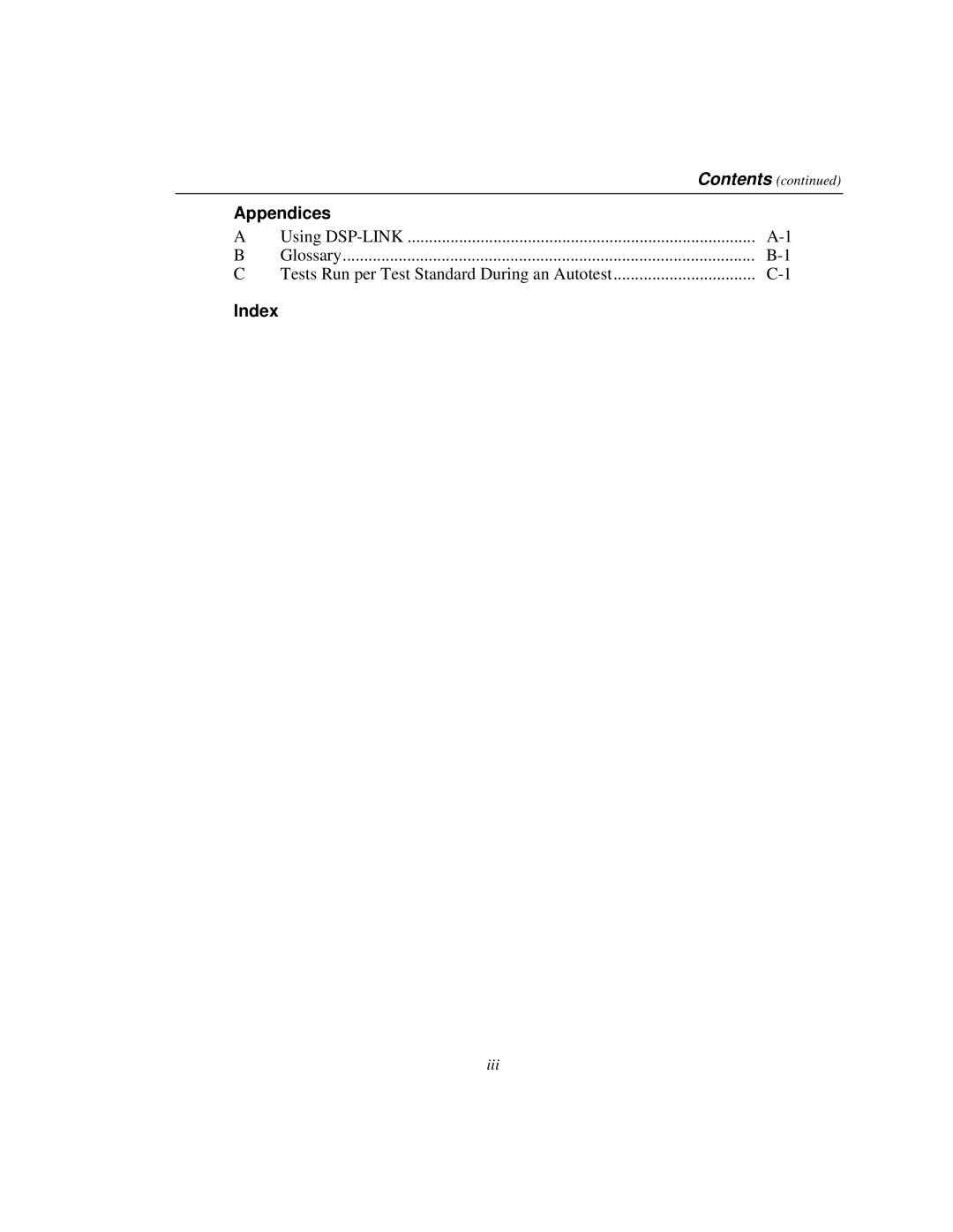 Fluke DSP-100, DSP-2000 user manual Appendices 