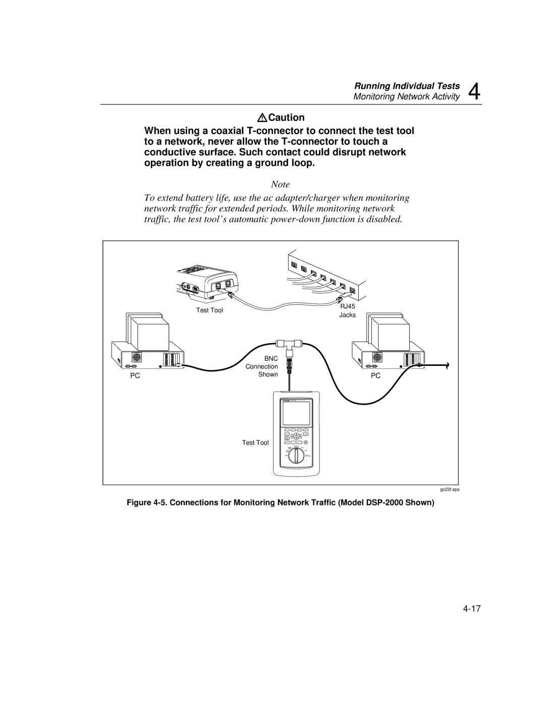 Fluke DSP-100, DSP-2000 user manual Monitoring Network Activity 