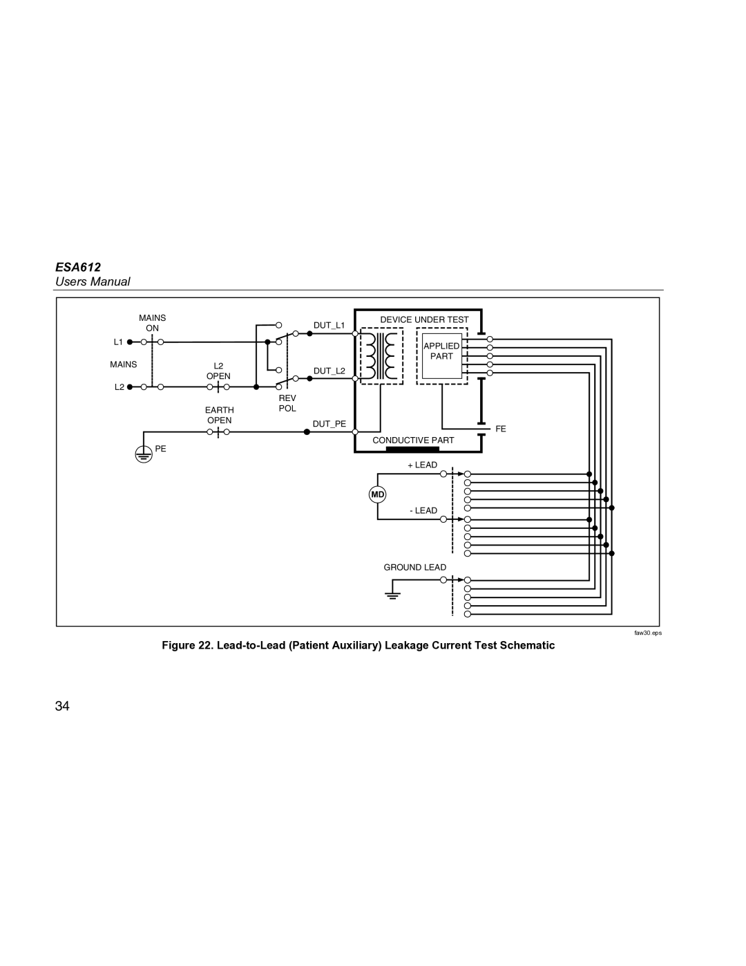 Fluke ESA612 specifications Faw30.eps 