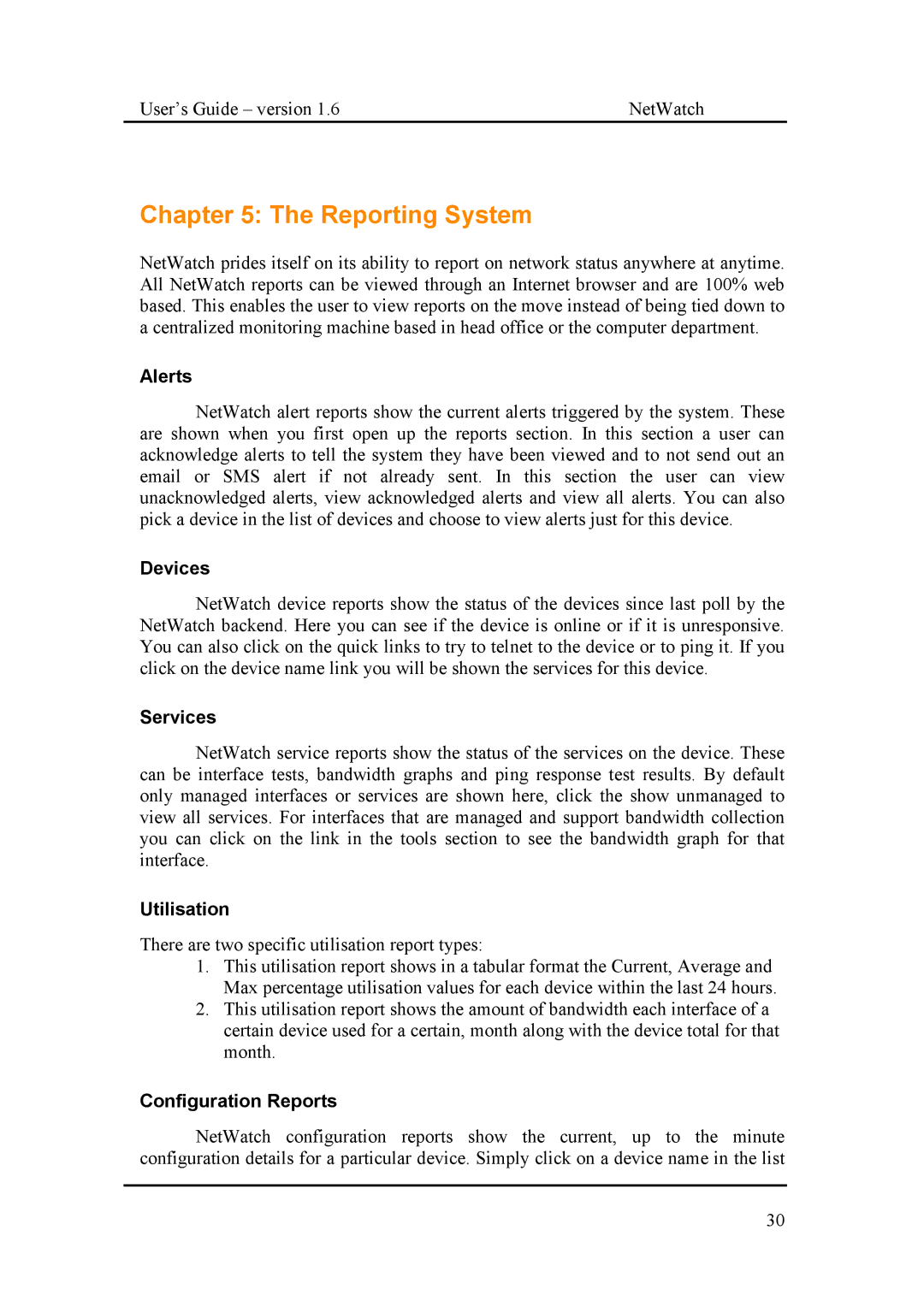 Fluke Network Router manual Reporting System 