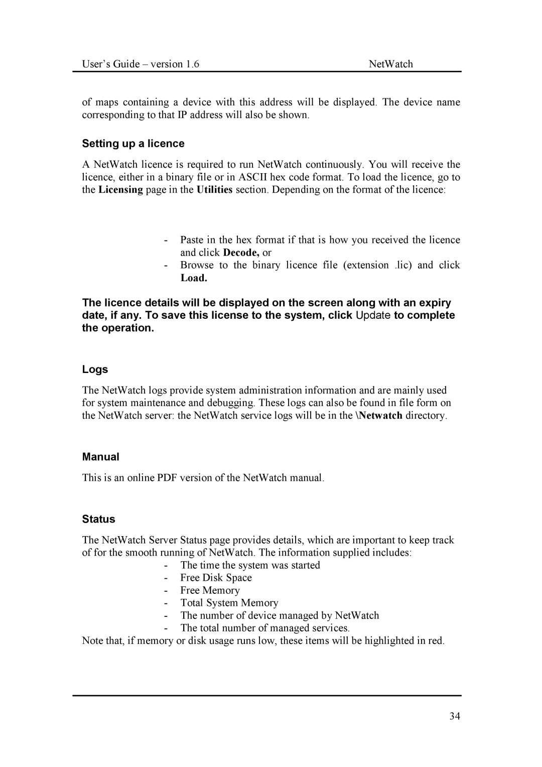 Fluke Network Router manual Setting up a licence, Load, Manual Status 