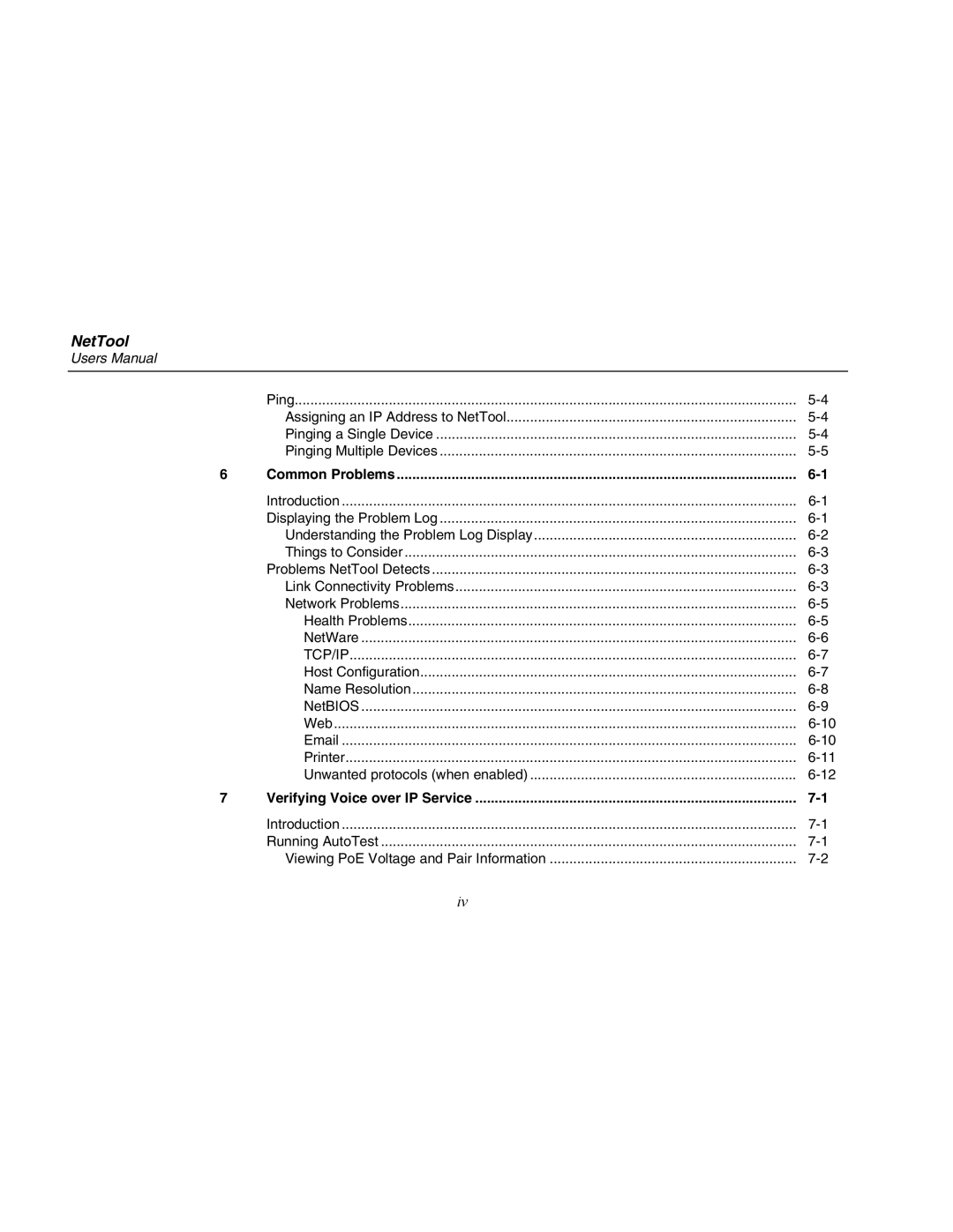 Fluke Network Tester user manual Common Problems 