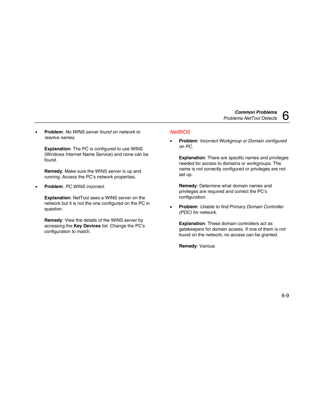 Fluke Network Tester user manual NetBIOS 