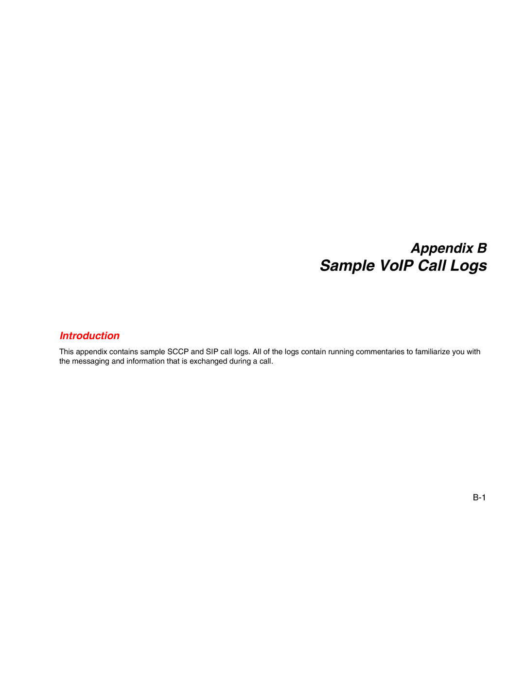 Fluke Network Tester user manual Sample VoIP Call Logs, Introduction 