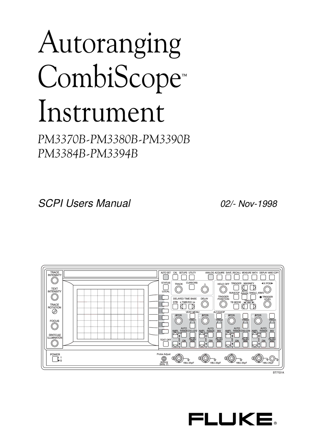 Fluke PM-3390B, PM-3380B, PM-3370B, PM-3394B, PM-3384B user manual Qvwuxphqw 