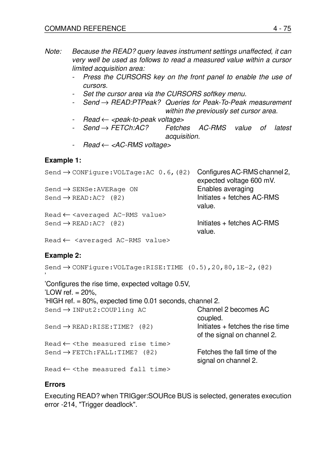 Fluke PM-3380B, PM-3390B, PM-3370B, PM-3394B, PM-3384B user manual Example 