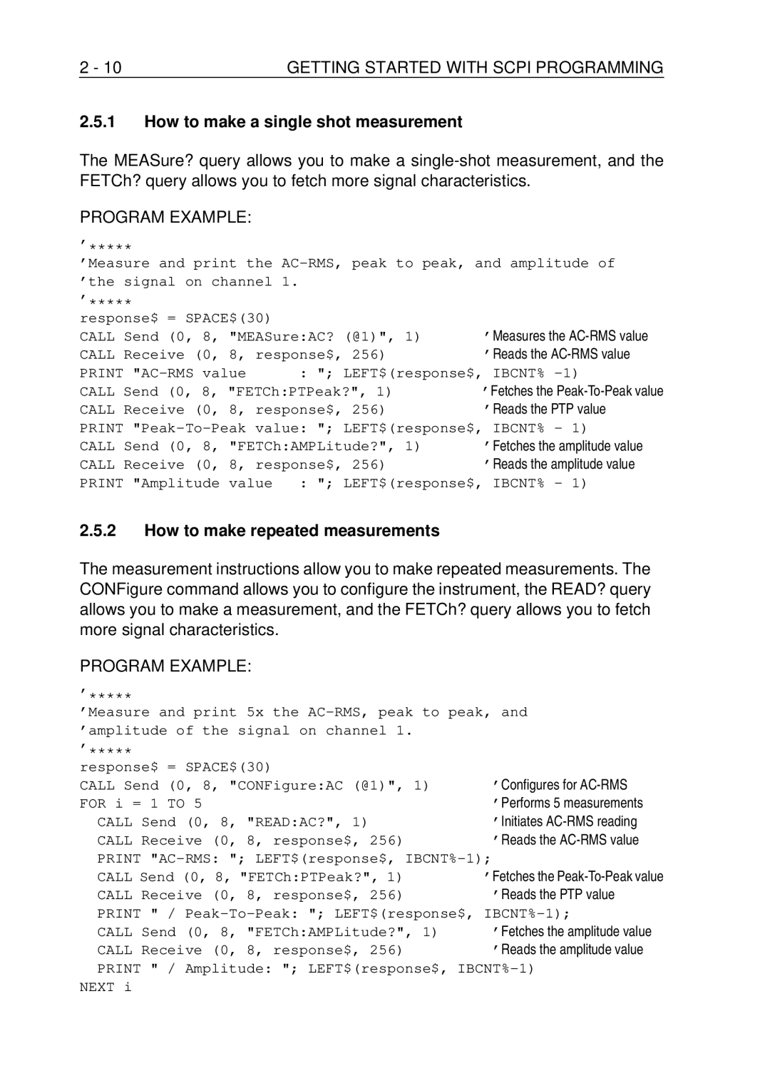 Fluke PM-3384B, PM-3380B, PM-3390B, PM-3370B How to make a single shot measurement, How to make repeated measurements 